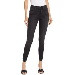 Frame Denim Womens Le High Skinny Jeans Washed Black Size 28 *EUC